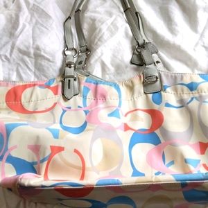Multi-colored Coach bag